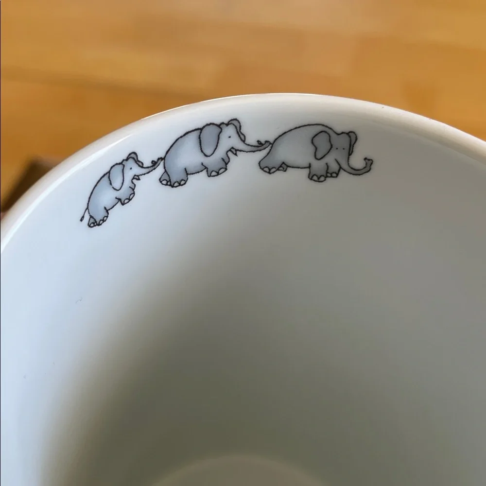 Blue Elephant Pattern Ceramic Mug - Brand Unspecified - Picture 8 of 9